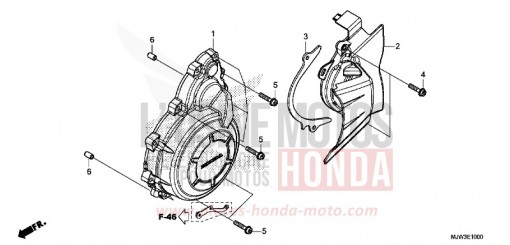COUVERCLE DE GENERATEUR C.A. CB500XAH de 2017